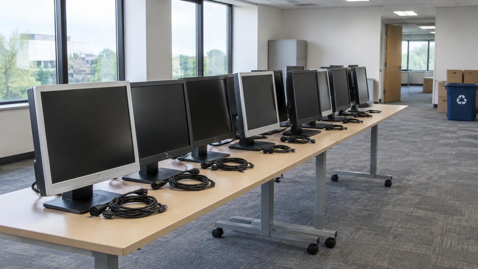 computer monitor waste collection