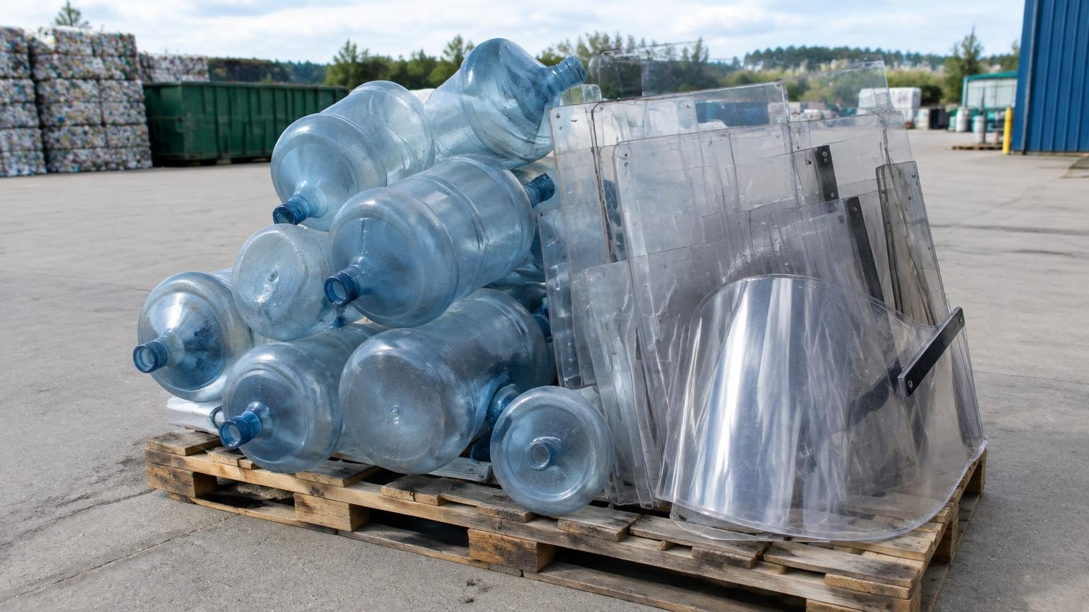 polycarbonate waste collection